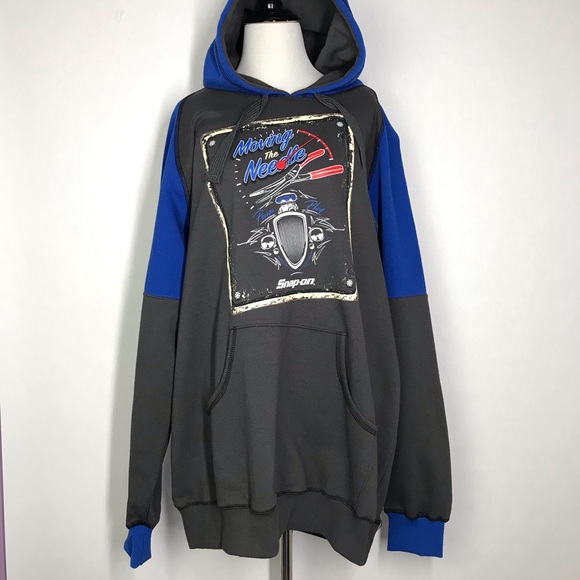 Snap On by Choko Blue Size Large Long Sleeve Men’s Authentics Pullover Hoodie - Picture 1 of 6